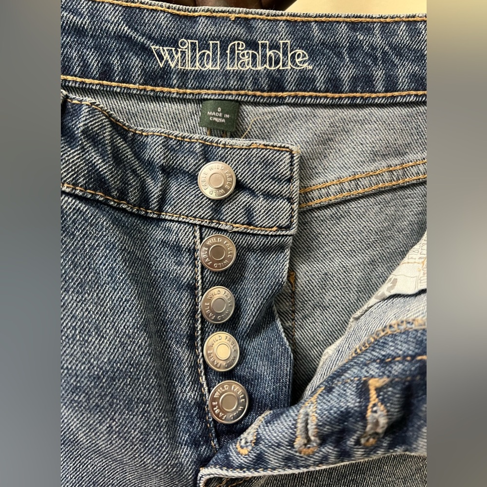 High rise straight ankle jeans